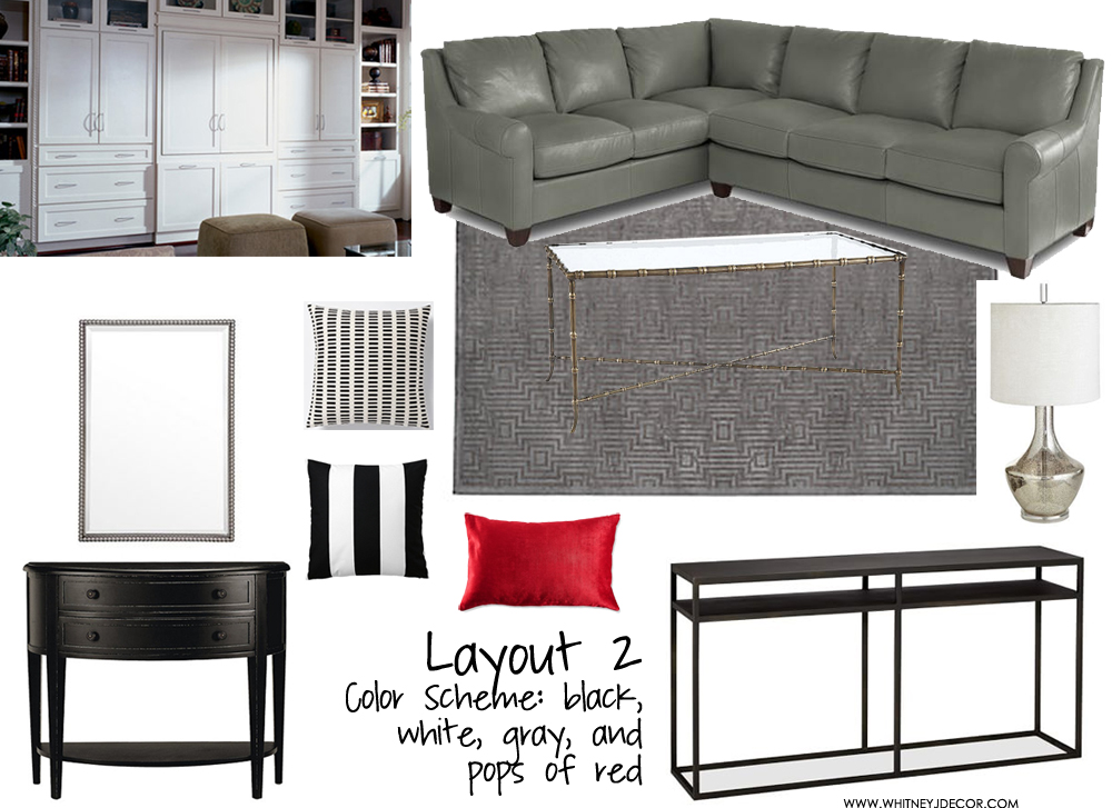 2 Options for Living Room Design Project Whitney J Decor