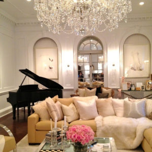 glamorous living room