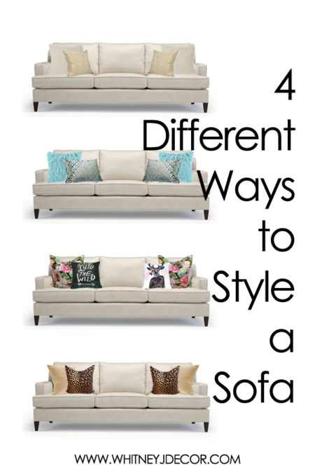 4 ways to style a sofa with pillows