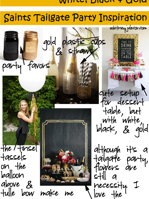 saints party decor inspiration