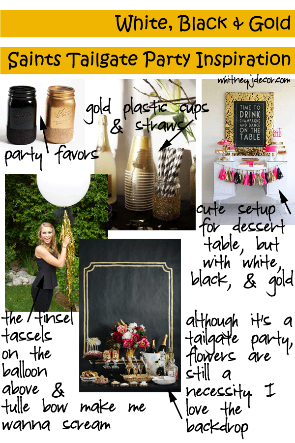 saints party decor inspiration