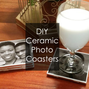 DIY ceramic photo coasters