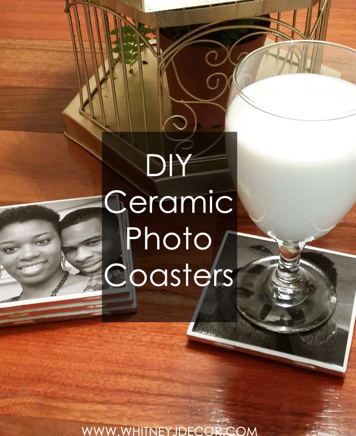 DIY ceramic photo coasters