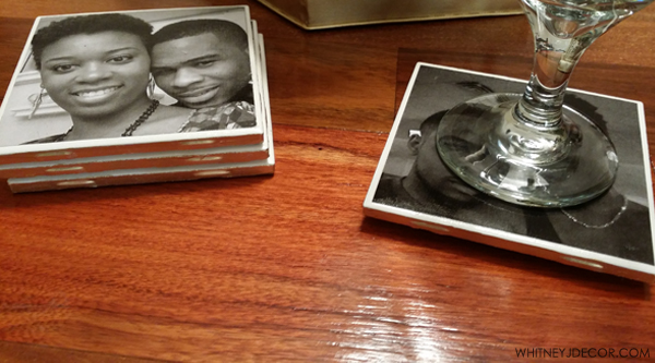 DIY ceramic photo coasters