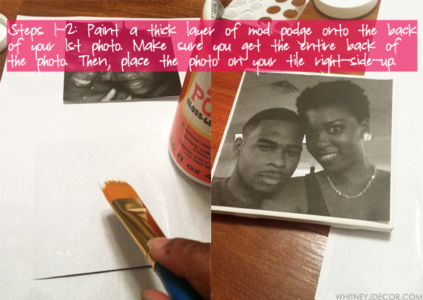 DIY ceramic photo coasters