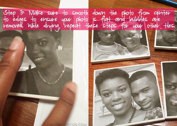 DIY ceramic photo coasters