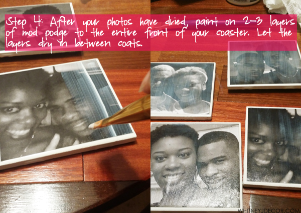 DIY ceramic photo coasters