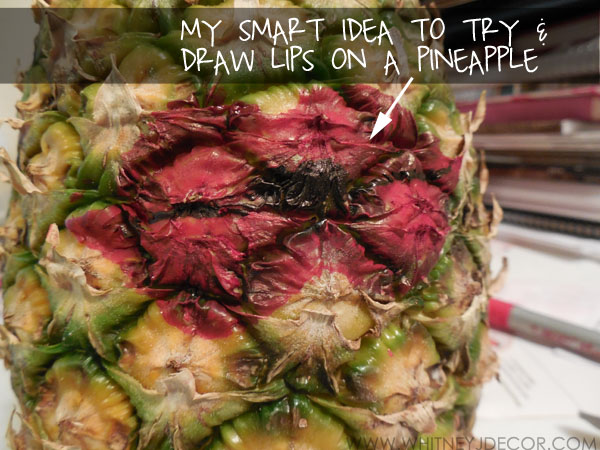 diy pineapple photography