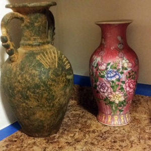 thrifted finds - urn and vase