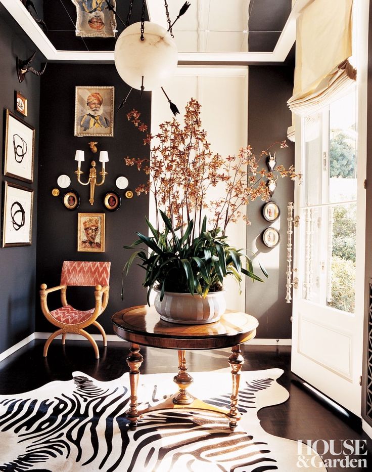 domaine home black walls small spaces