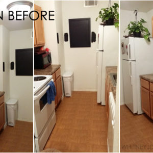 small kitchen update in an apartment - before photos