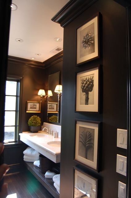 black walls in small spaces