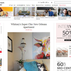 apartment therapy feature of whitneyjdecor.com living room