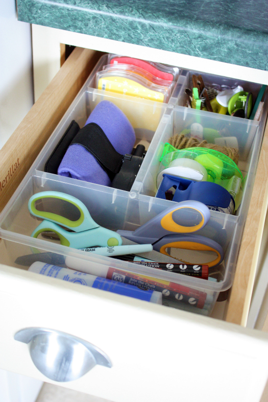 organized junk drawer