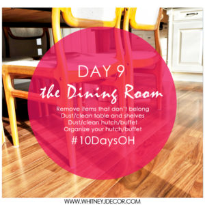 organized dining room