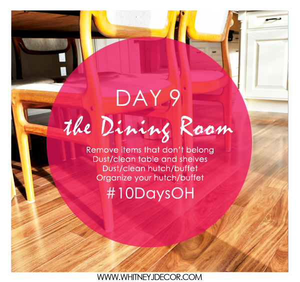 organized dining room