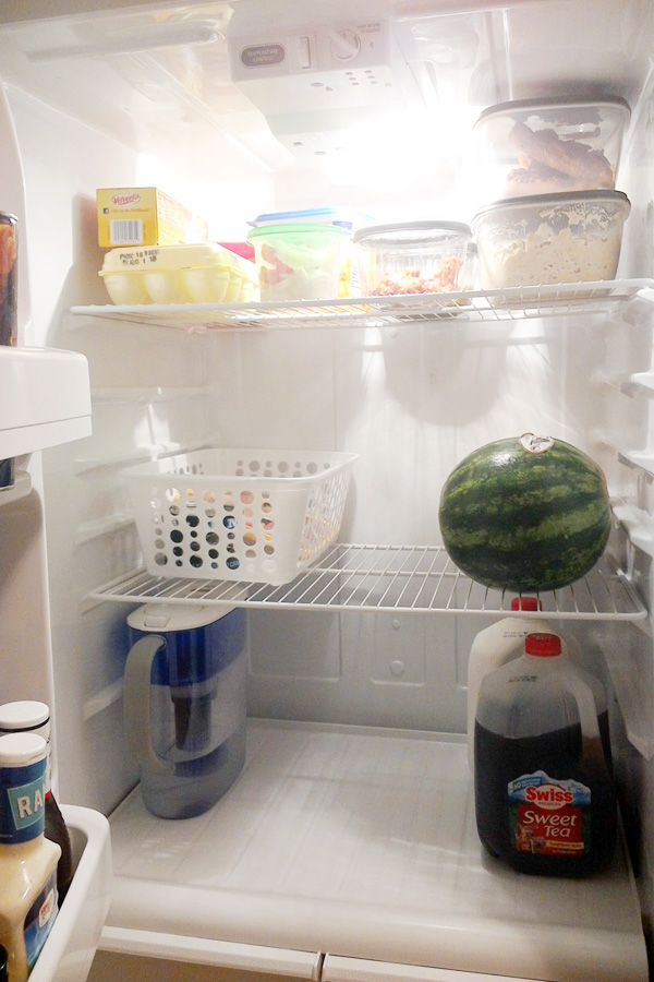 organized refrigerator