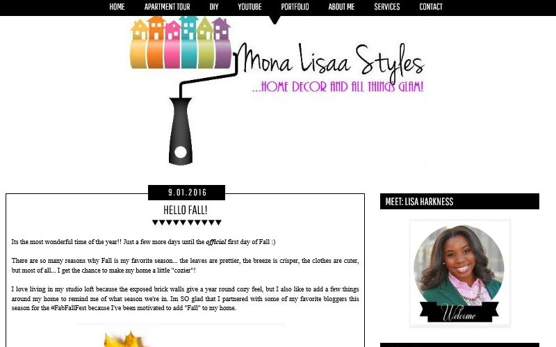 Lisa, of Mona Lisaa Styles - chalkboard wall art