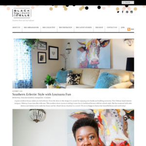 screenshot of feature on Black Southern Belle