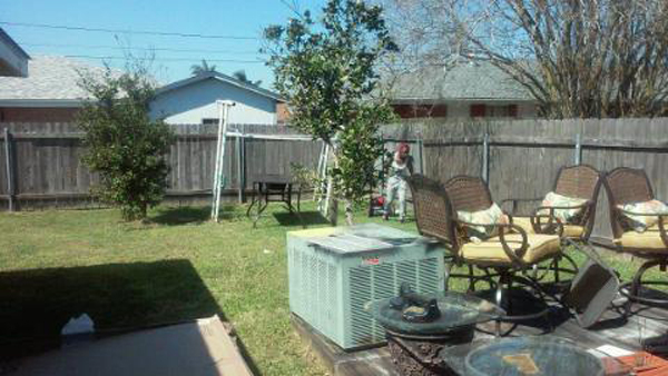 backyard transformation - before