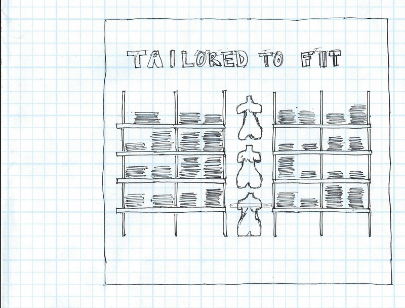 super easy wall storage solution