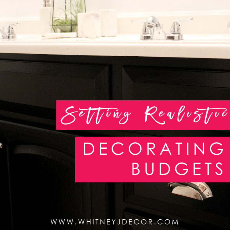 setting realistic decorating budgets