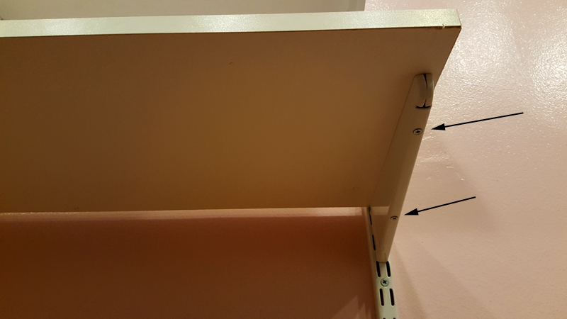 a super simple wall storage solution