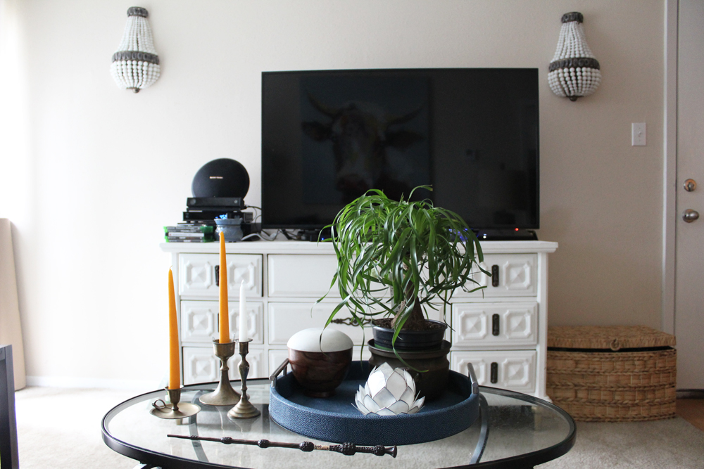 before the rubbermaid wall shelving system