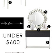 3 stylish entryways | modern glam entryway | fun & flirty entryway | global entryway