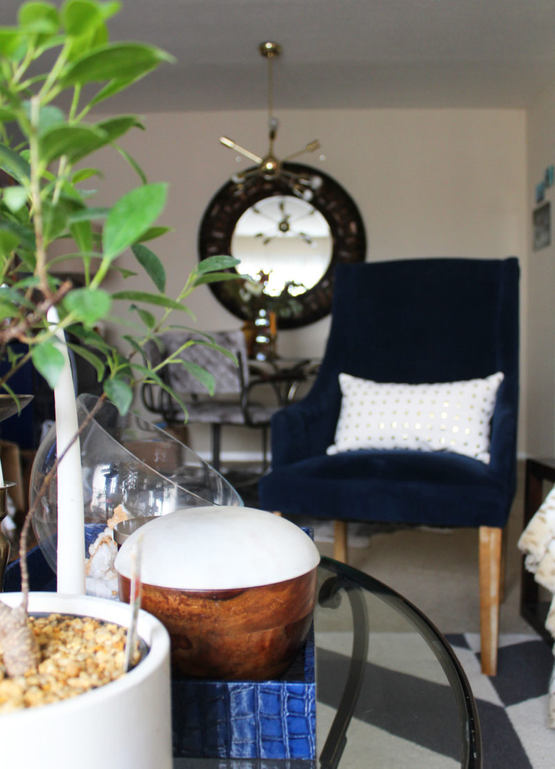 eclectic dining room | zuomod father dining chairs | zuomod pilsner ceiling light