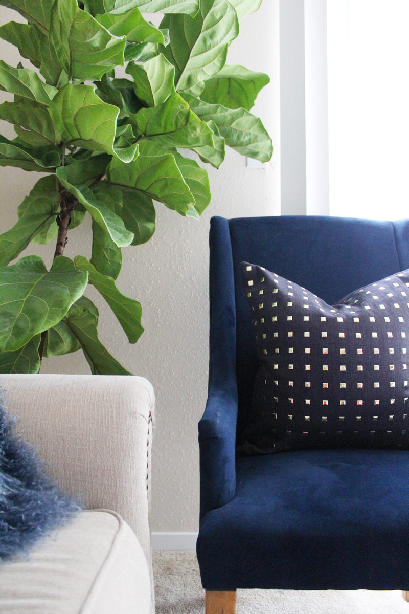 black gold studded pillow