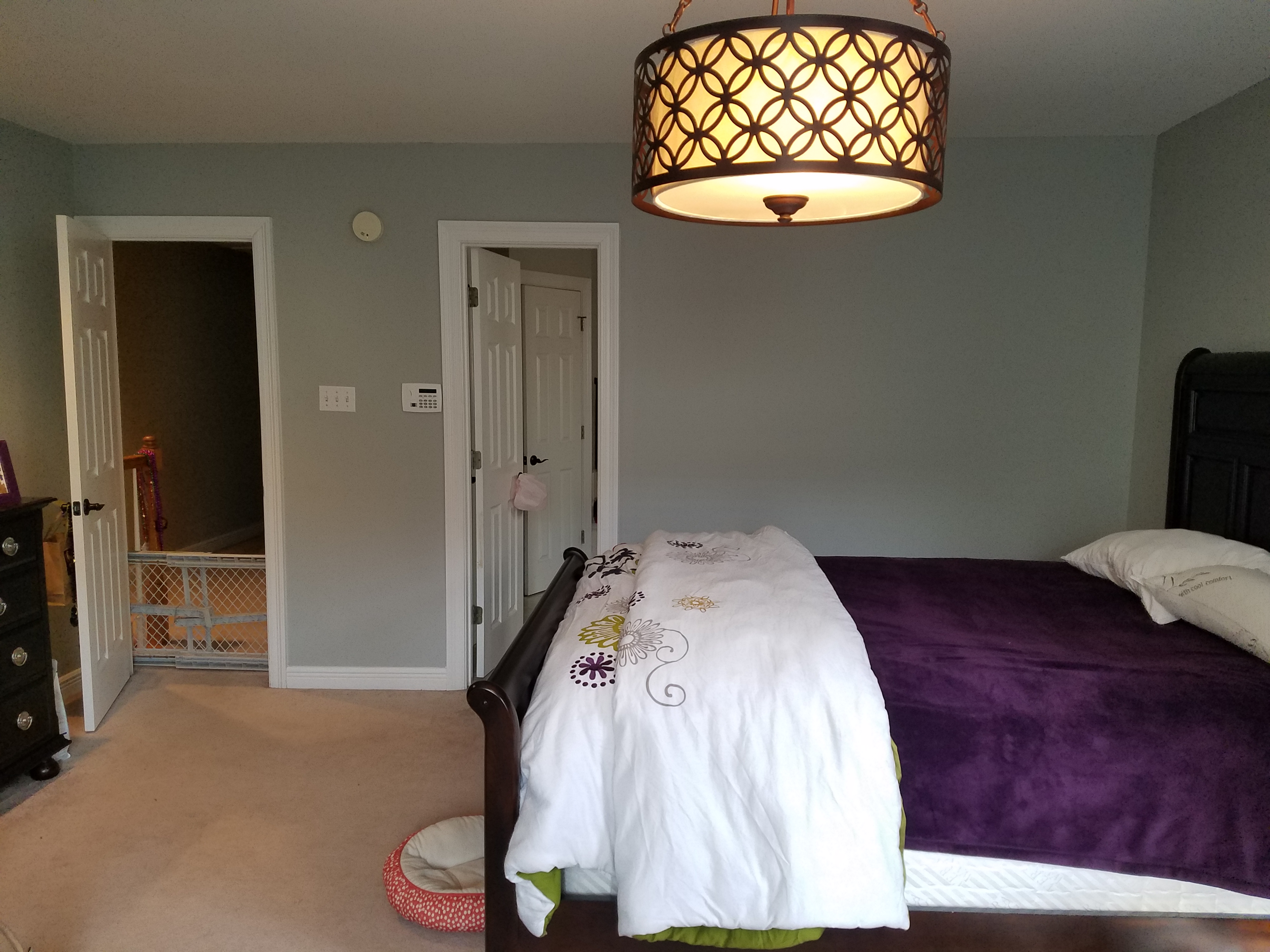 blue bedroom | pink bedroom | transitional bedroom | before photo