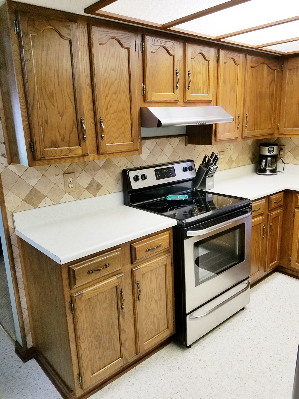 whitney j decor | kitchen before | white kitchen decor | one room challenge