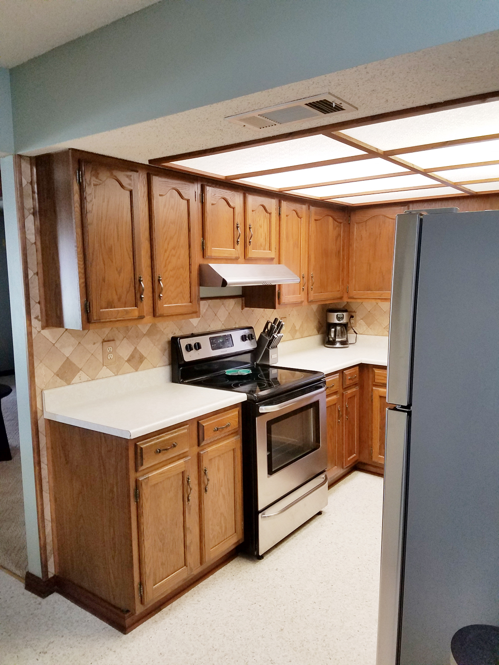 whitney j decor | kitchen before | white kitchen decor | one room challenge