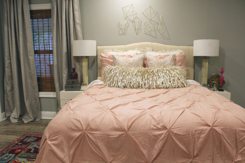 pink and gray bedroom | pink bedroom | pink master bedroom | nola decorator | new orleans interior design | new orleans decorator | nola interior designer | nola homes | new orleans homes |