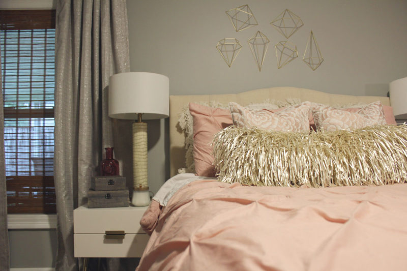 pink and gray bedroom | pink bedroom | pink master bedroom | nola decorator | new orleans interior design | new orleans decorator | nola interior designer | nola homes | new orleans homes |