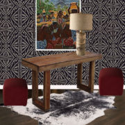 entryway plans and updates by whitney j decor | before photos of entryway | entryway decor | foyer decor | entryway ideas | foyer ideas | tribal stencil | black and white entry | black and white foyer | whitney j decor | new orleans blogger | new orleans interior designer | new orleans decorator | nola blogger | nola decorator | nola interior designer