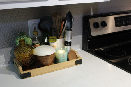 caesarstone london grey countertops | caesarstone countertops | gray and white kitchen reveal whitney j decor | caesarstone countertops | gray and white kitchen | small gray kitchen | small galley kitchen | small white kitchen | small space kitchens | tiny kitchen decor | gray and white kitchen decor | white kitchen decor | new orleans interior design | new orleans decor | new orleans homes | nola homes | nola decorator | new orleans decorator