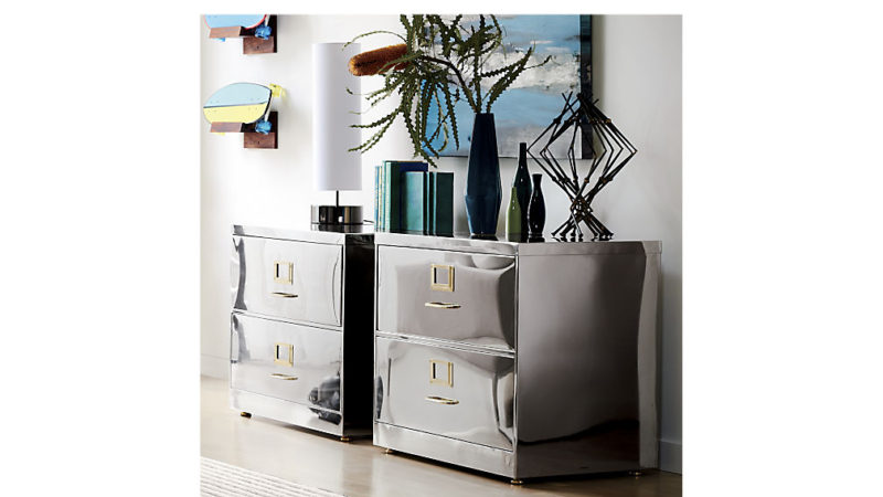 stainless steel file cabinet