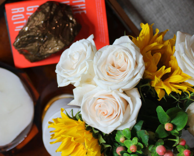 sunday's best | whitney j decor blog | fall floral arrangements | fall floral blooms | roses | sunflowers