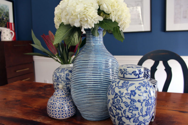 blue transitional dining room | whitney j decor | interior designer nola | nola interior designer | new orleans interior designer