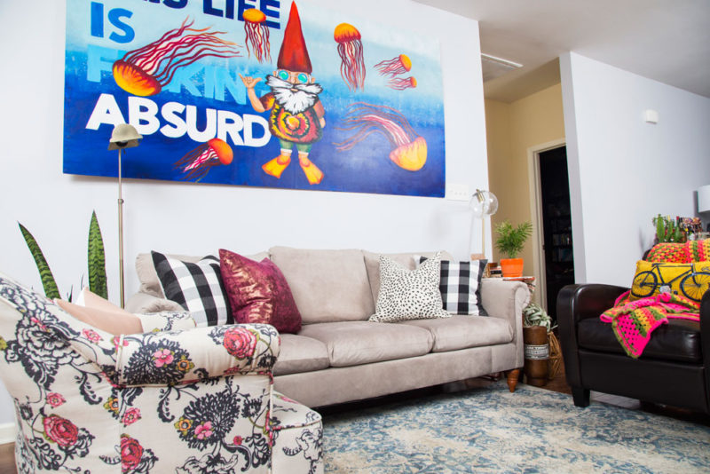 colorful, boho living room | whitney j decor | new orleans interior designer | new orleans decorator | new orleans homes