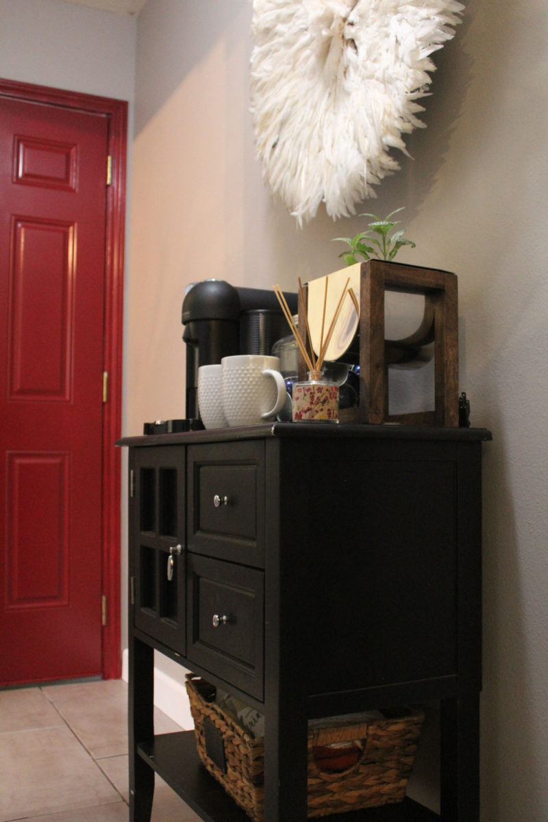kitchen hallway decor | kitchen decor | coffee station | whitney j decor | new orleans blogger | nola blogger