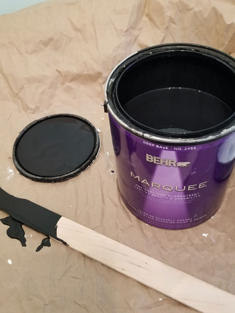 laundry room ceiling paint | behr marquee limousine leather | black laundry room ceiling | black ceiling | black bathroom ceiling