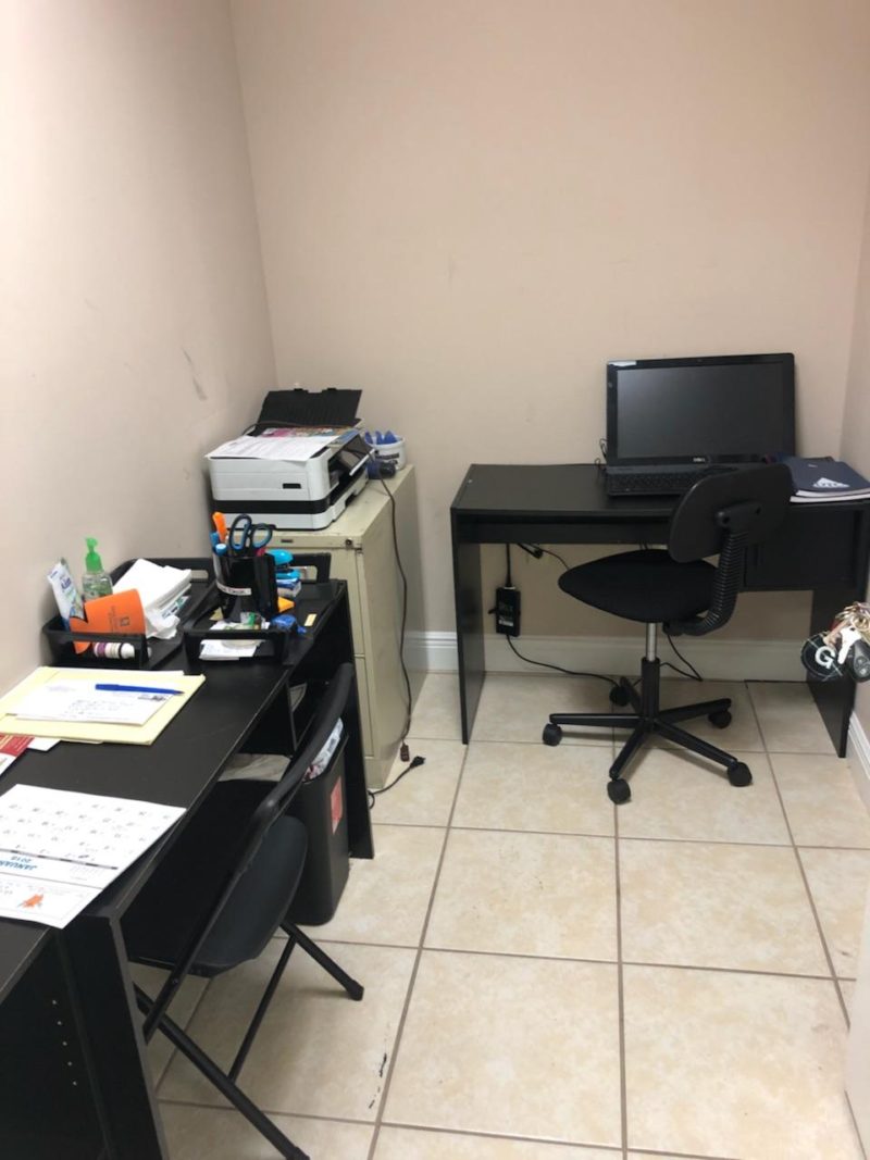 BEFORE PHOTO of a tiny black, white, and gold office transformation | glam office under 50 sqft | tiny office design | small office design | small home office | tiny home office | blue home office | real estate decor | whitney j decor | new orleans decor | new orleans interior designer | black interior designer | nola homes | nola interior designer | new orleans decorator | new orleans interior designer