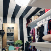 black and white closet decor | black and white decor | master closet inspiration | master closet ideas | walk in closet ideas | glam walk in closet | eclectic walk in closet | new orleans interior design | new orleans decorator | nola interior design | nola decorator | whitney j decor