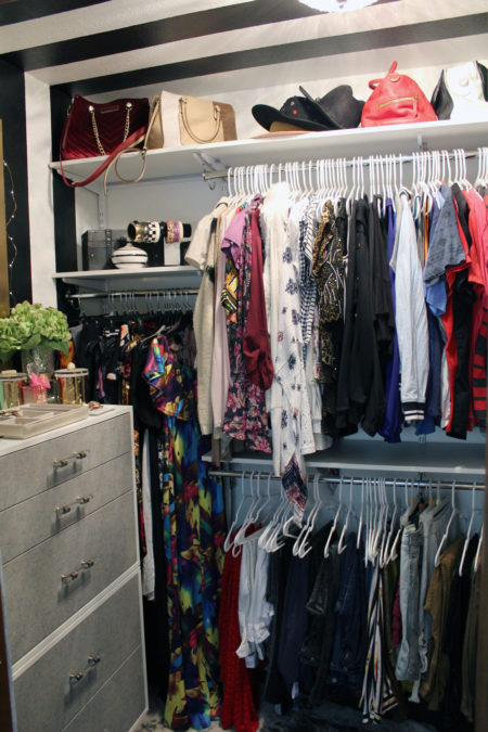 black and white closet decor | black and white decor | master closet inspiration | master closet ideas | walk in closet ideas | glam walk in closet | eclectic walk in closet | new orleans interior design | new orleans decorator | nola interior design | nola decorator | whitney j decor