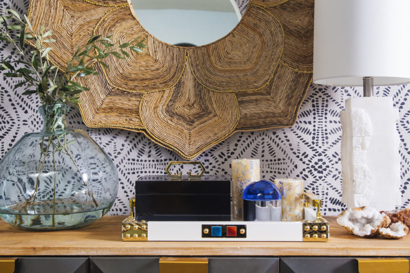 eclectic entryway | eclectic hallway