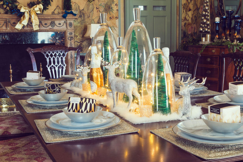 blue and green christmas decor | holiday decor | whitney j decor