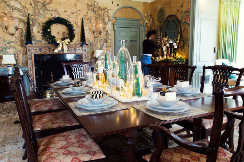 blue and green christmas decor | holiday decor | whitney j decor